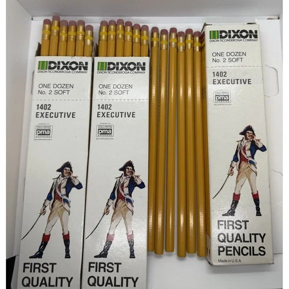 Dixon 1402 Executive No. 2 Soft Pencils USA 2.5 Boxes 30 Each NEW
