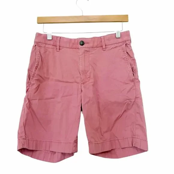Faherty Pink Salmon Flat Front Chino Shorts Sz 29