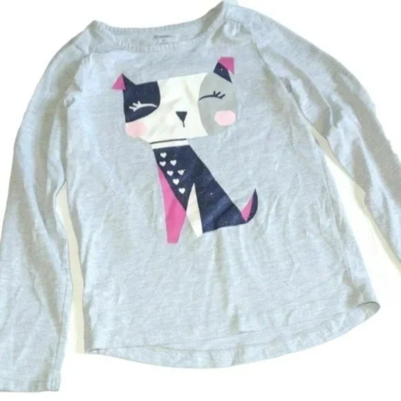 Gymboree Gray Dog Long Sleeve Top 10‎