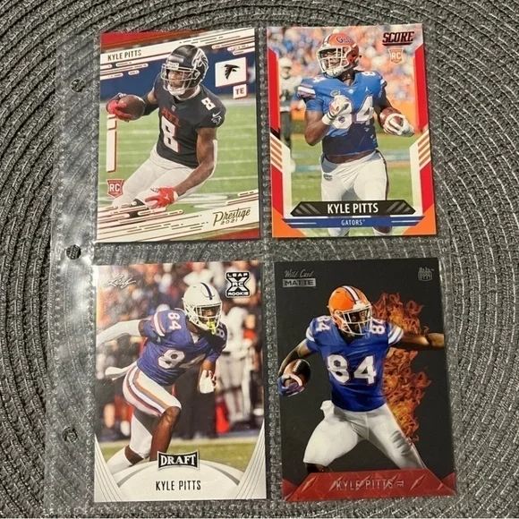 🏈 Kyle Pitts NFL Football Card Collection, Set of 4