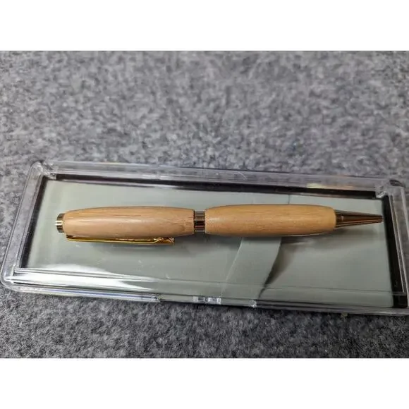 Slimline Twist Pen Gold‎ finish Black Limba Body Hand Turned Pen