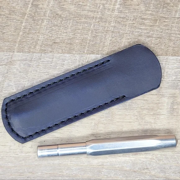 Handmade Horween Chromexcel Blie Leather Case for Kaweco SPORT AL Pen NO Pen