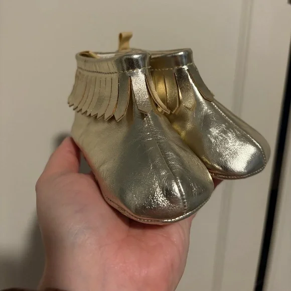 Gymboree Gold Baby Moccasins