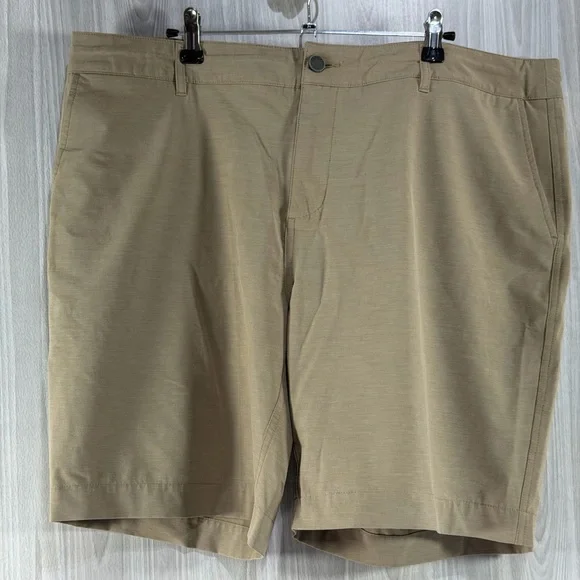Faherty‎ Shorts Mens 40 Khaki All Day Chino Stretch Zip Pocket Lightweight