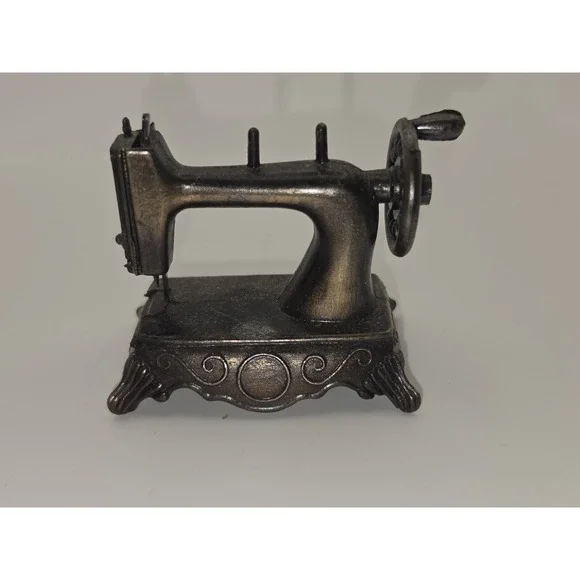 Vtg Sewing Machine With Moving Parts Pencil Sharpener Hong Kong
