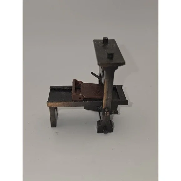 VINTAGE Diecast Bronze Color Metal Pencil Sharpener PRINTING PRESS 2.5