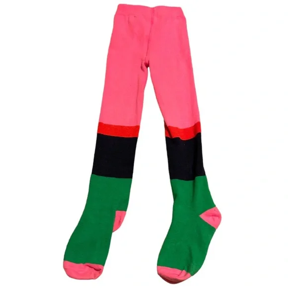 Gymboree multi color footed tights size 3-4