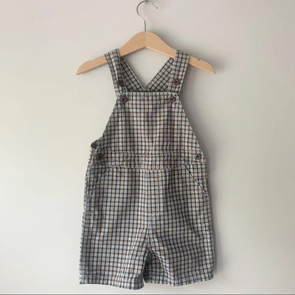 Gymboree Plaid Overalls