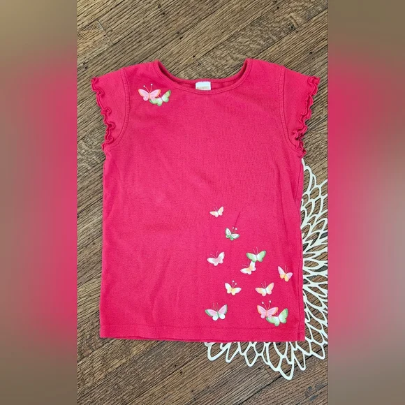 Gymboree Flutter Sleeve Butterfly Top Size 9