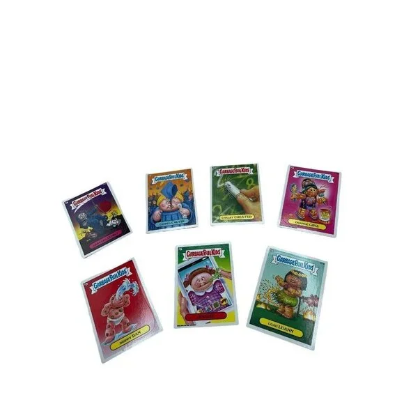 Vtg 7 Garbage Pail Kids Cards Capped Calvin Last leg Lester Padme And More Lot
