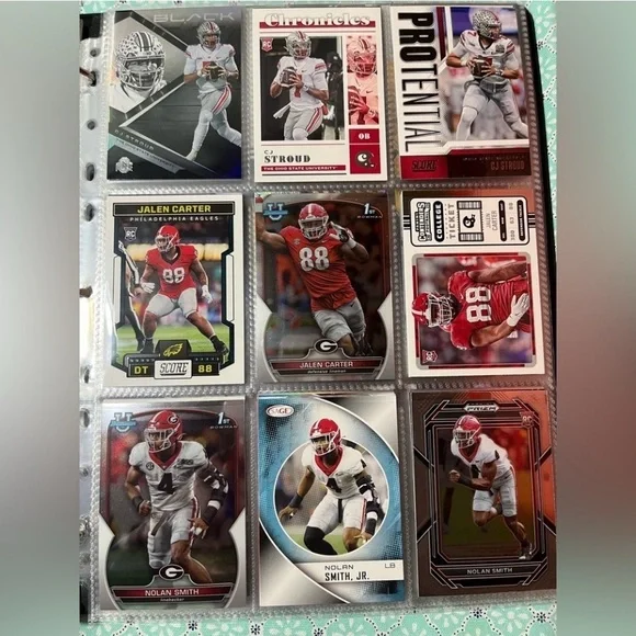 Stroud, Carter & Smith 🏈 “2023” NFL Football RC Rookie/Draft Pick Cards Lot of 9