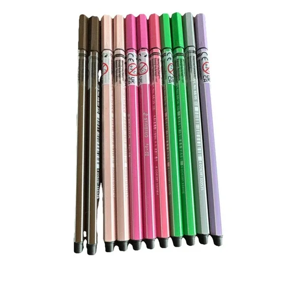 Lot of 11 NEW STABILO Fiber Tip Detail, Layout, & Sketching Markers 68 Tip