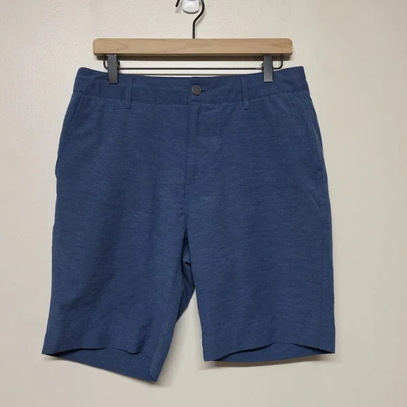 Faherty Shorts Mens 31 Blue All Day Drawstring Hybrid Chino Beach Performance 9