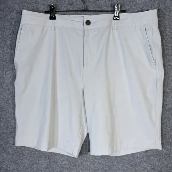 Faherty All Day Shorts Men's Light Gray Casual Shorts Size 36