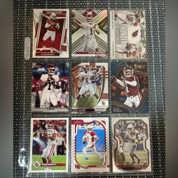 🏈 Kyler Murray Cardinals NFL Football Sports Trading Cards - Lot of 9