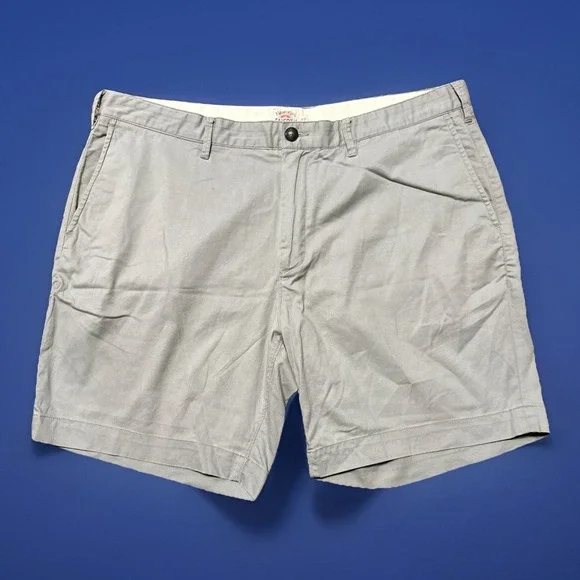 Faherty Island‎ Life Shorts Mens Size 38 Fog Gray MBS2106 Organic Cotton