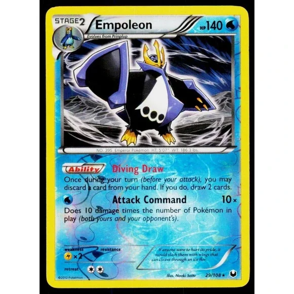 Empoleon Holo Rare Dark Explorers 29/108 MP