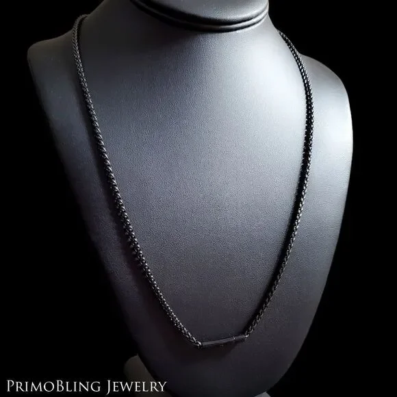 3mm Black Franco Chain