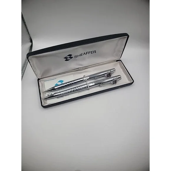 Vintage Sheaffer Black Label Pen Pencil Set Original Box Original Pamphlet USA