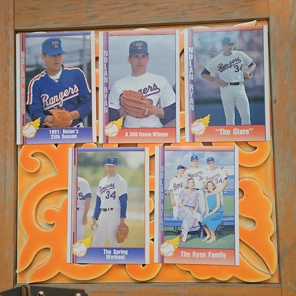 1991 Pacific Trading Cards Nolan Ryan 5 pack #76/#69/#94/#87/#107