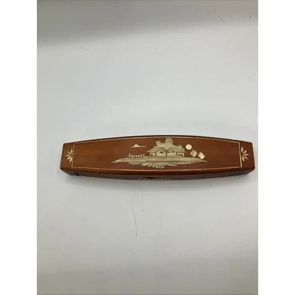 Columbia Wooden‎ Pen case With pen