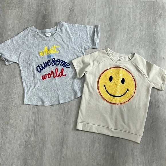 2 Gymboree oversized tee shirts