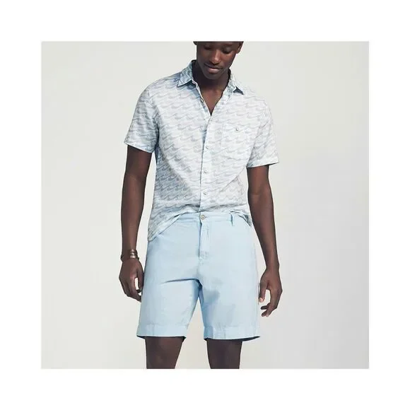 ✨Faherty Stretch Malibu 9” Baby Blue Sz 34 Shorts✨