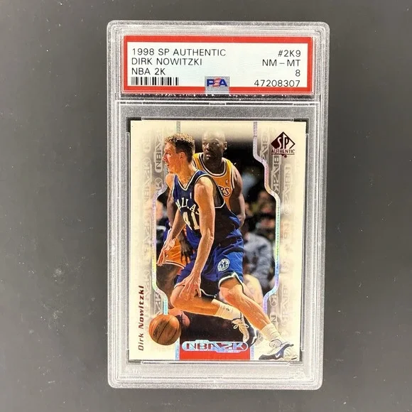 1998 SP Authentic Dirk‎ Nowitzki NBA 2K #2K9 PSA 8 Mavericks HOF