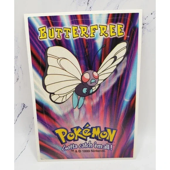 1999 Pokemon Sticker Butterfree A&A Global Vending Machine Pocket Monsters