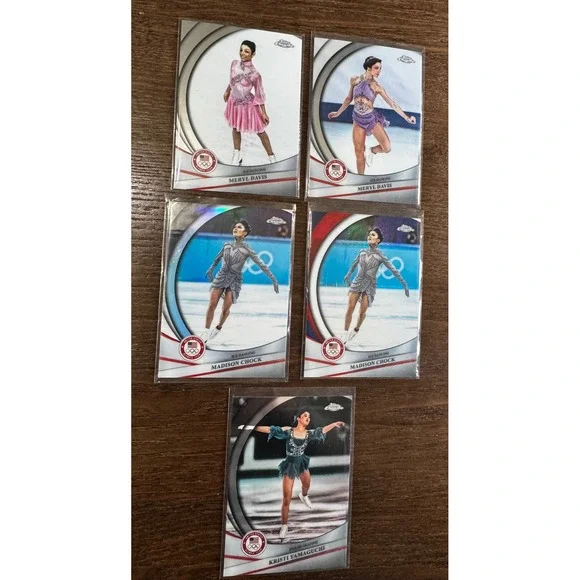 26 Topps Chrome US Olympic Figure Skating Lot Kristi Yamaguchi M‎ Davis Chock