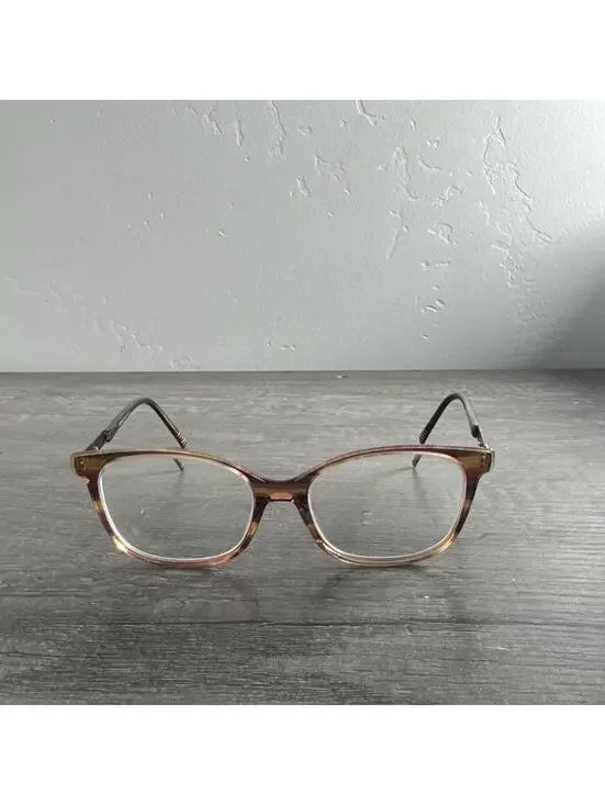 Morel Albertine 2 SP04 Eyeglasses Womens Brown Full Rim Cat Eye 49mm FRAMES ONLY