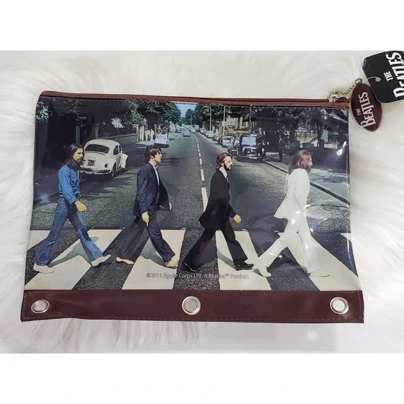 NEW The Beatles Pencil Pouch‎ Abbey Road 2011 Case School Supply
