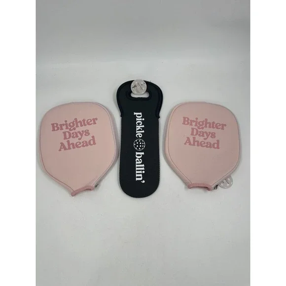 Pickleball Paddle‎ Cases Brighter Days W/ Pickleball Ball Sleeve