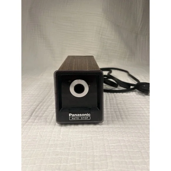 Vintage Panasonic Electric Pencil Sharpener Auto Stop KP-77 Tested Works