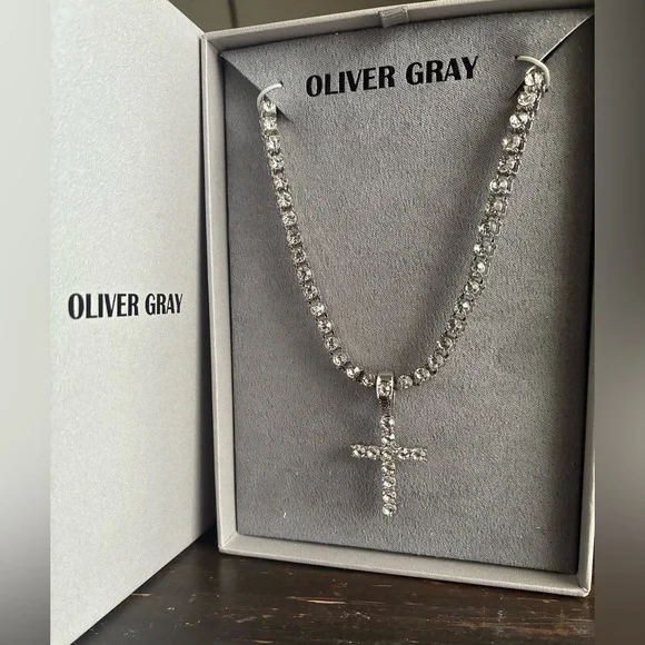 Silver Cross Pendant Necklace