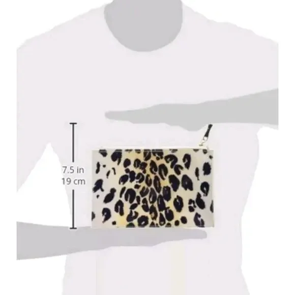 KATE SPADE New York LEOPARD Cheetah Pencil Pouch Eraser Ruler New *READ*