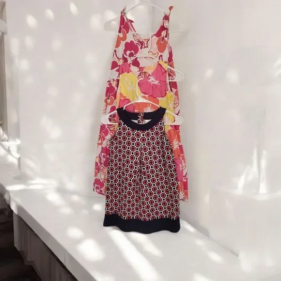 Lot of 3 Girls Dresses Size 10 Gymboree Floral Cotton