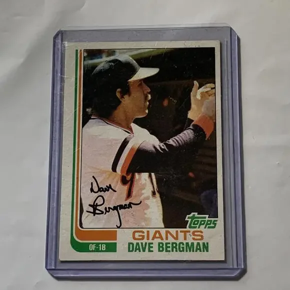 1982 Topps Dave Bergman‎ San Francisco Giants Baseball Card #498
