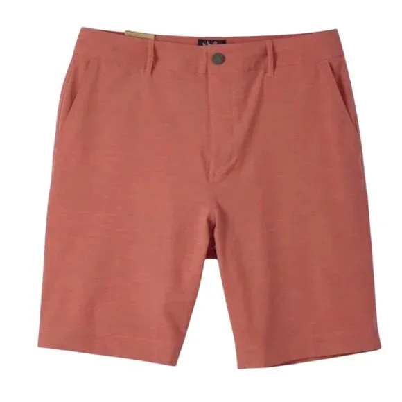 NWT Faherty All Day Bermuda Shorts Mens 35 Pink Rosebud 9
