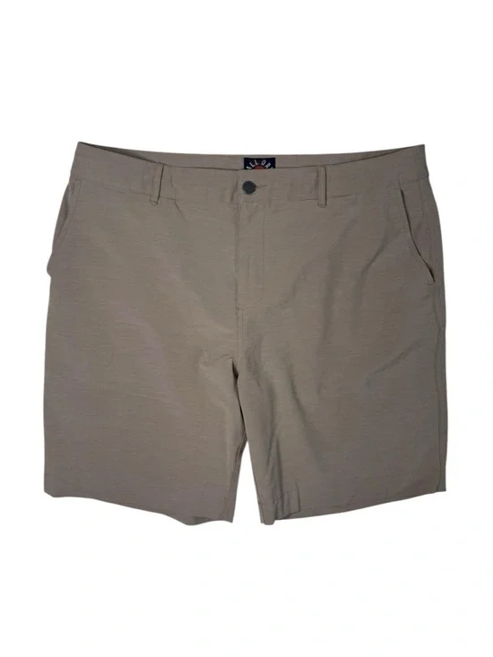 Faherty All Day Short 1.0 Performance Golf Chino Shorts Tan Men's Size 36