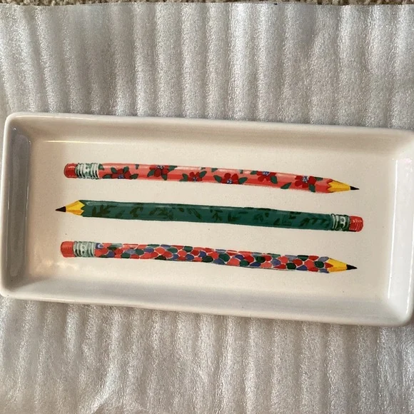 Rae Dunn Artisan Collection Ceramic Pencil Tray