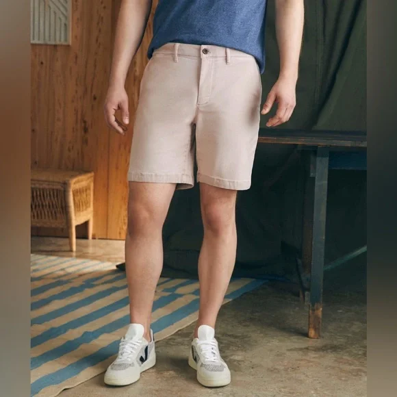 Faherty Coastline Chino Shorts Sz35 8” inseam NWOT