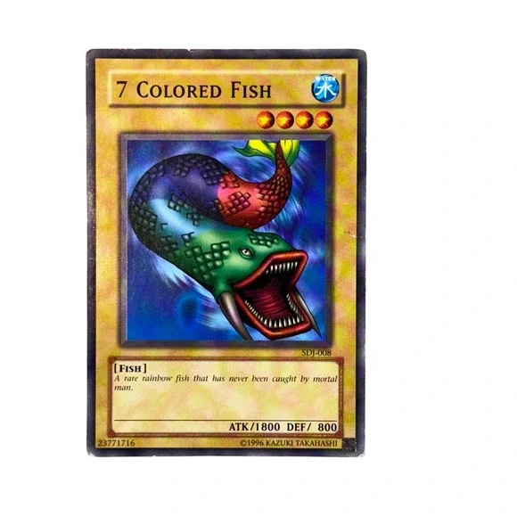 Yu-Gi-Oh! Trading Card Game 7 Colored Fish SDJ-008 1st Edition Common Water Fish