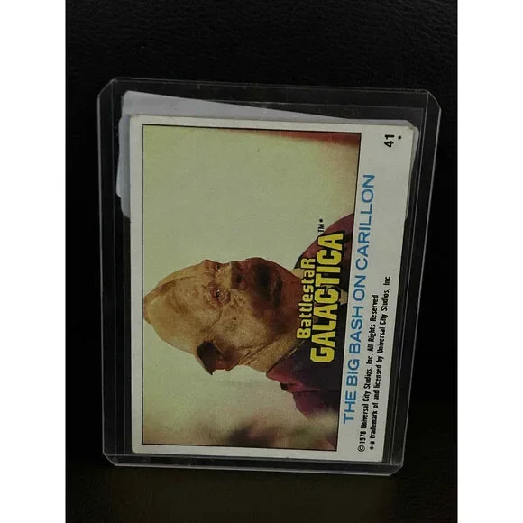 The Big Bash on Carillion #41 1978 Topps Battlestar Galactica Moderately Played