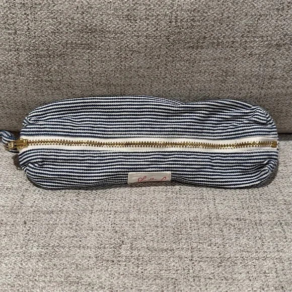 Shorthand Engineer Striped Denim Pencil Pouch Gently Used