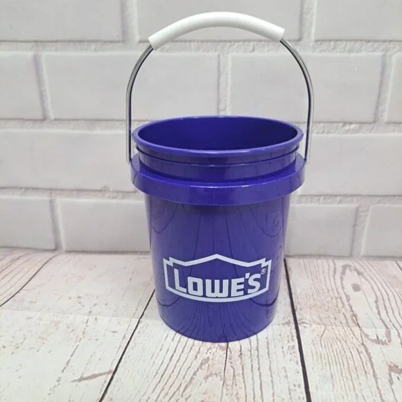 NWT Lowe's Mini Bucket, Minature Paint Pail, 0.5-Quart BPA-Free, 4in Tall 💝