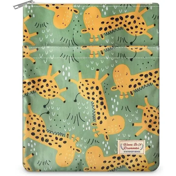 9''x11'' Book Sleeve w/ Zipper Book Cover for Book Lovers Book Protector Pouch