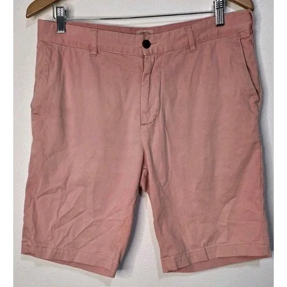 Faherty Men 32 Salmon Pink Chino Shorts Casual Golf Summer Beach Outdoor