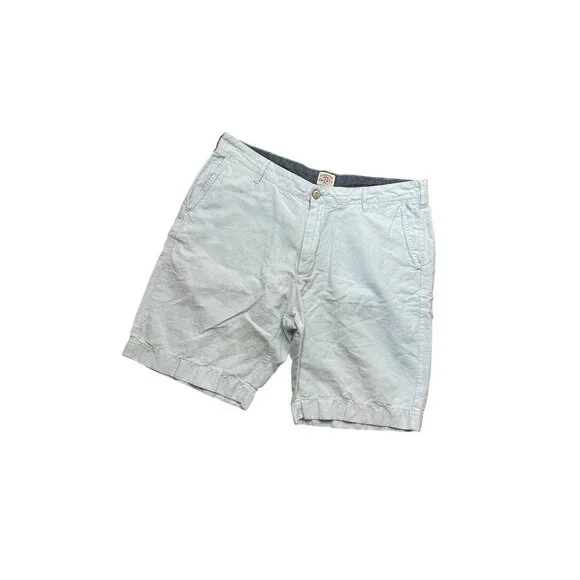 Faherty Brand Men’s Shorts Size 34 Light Blue Linen Blend