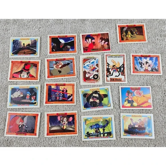 Vintage 1991 Impel An American Tail Fievel Goes West Trading Cards Lot of 16